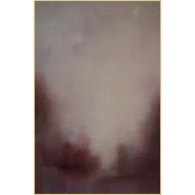 Wendover Art Group Rabbit's View 2 - Floater Frame Painting On Canvas In Burgundy