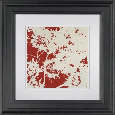 Wendover Art Group Red And Cream Silk I - Picture Frame Graphic Art On Paper In Red;cream