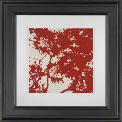 Wendover Art Group Red And Cream Silk Ii - Picture Frame Graphic Art Print In Red;cream