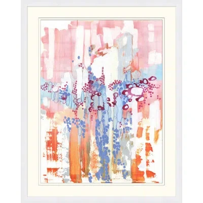 Wendover Art Group Red Rock Canyon - Picture Frame Painting On Paper In Blue;white;pink