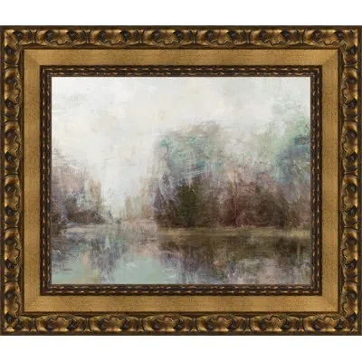 Wendover Art Group Reflections Of The Pond - Picture Frame Painting On Canvas In Brown;gray