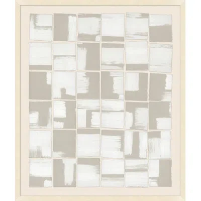 Wendover Art Group " Remixed Neutrals Collage 2 " In Gray,white