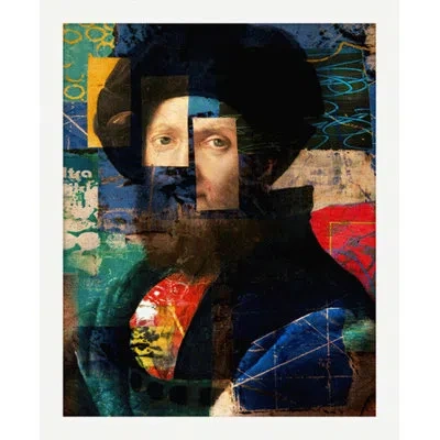 Wendover Art Group Renaissance Collage 2 By Thom Filicia - Picture Frame Graphic Art On Paper In Blue;black;aqua
