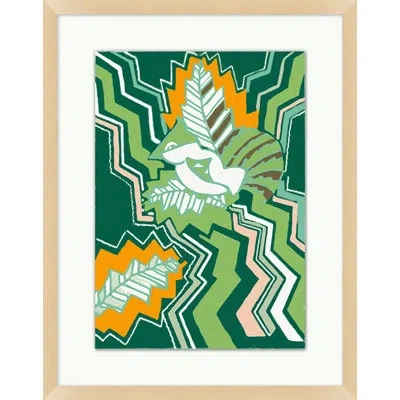 Wendover Art Group Retro Lithograph Collection 1 - Picture Frame Graphic Art On Paper In White;green;yellow