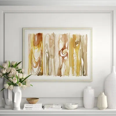 Wendover Art Group Rhytidome 1 - Picture Frame Painting In Brown;beige;yellow