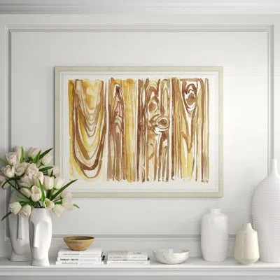 Wendover Art Group Rhytidome 2 - Picture Frame Painting In Brown;beige;yellow