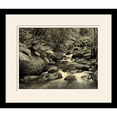 Wendover Art Group River Rocks Ii - Picture Frame Photograph On Paper In Gray