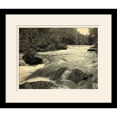 Wendover Art Group River Rocks Iii - Picture Frame Photograph On Paper In White;gray