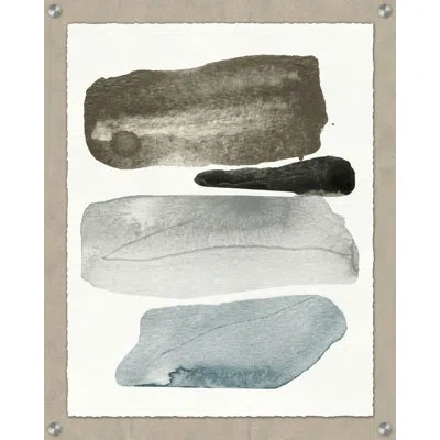 Wendover Art Group Rock Sands 1 In Light Blue,brown,dark Green,gray