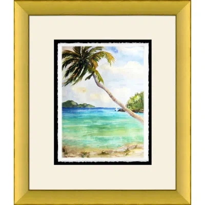 Wendover Art Group Rounding Steel Point - Picture Frame Painting On Paper In Blue;white;green