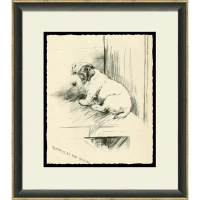 Wendover Art Group Rumpus At The Show - Picture Frame Drawing Print On Paper In Black;ivory
