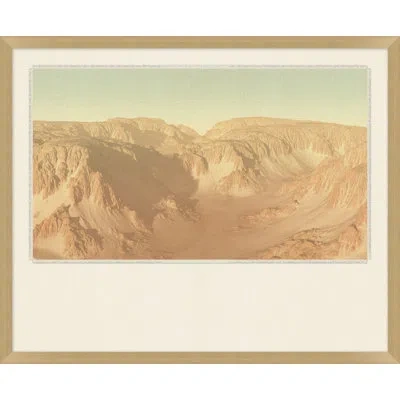 Wendover Art Group Rustscape 1 By Mat Sanders - Single Picture Frame Print On Canvas In Tan,green,brown