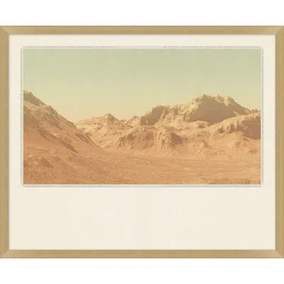 Wendover Art Group Rustscape 2 By Mat Sanders - Single Picture Frame Print On Canvas In Tan,green,brown