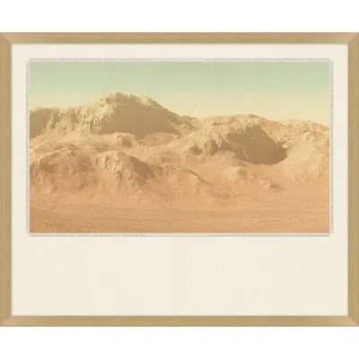 Wendover Art Group Rustscape 3 By Mat Sanders - Single Picture Frame Print On Canvas In Tan,green,brown