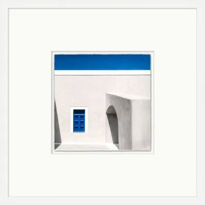 Wendover Art Group Santorini Architecture 1 In Blue,gray
