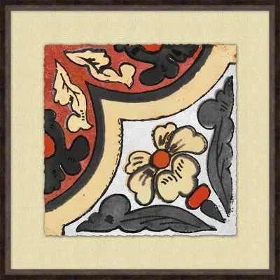 Wendover Art Group Sari Patterns 2 - Picture Frame Painting On Paper In Multi