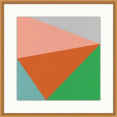 Wendover Art Group Savanna Geometry 2 By Christopher Kennedy - Picture Frame Graphic Art On Paper In Blue;green;orange