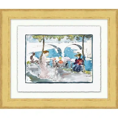 Wendover Art Group Scenes Along The Seine 2 - Picture Frame Painting On Paper In Multi