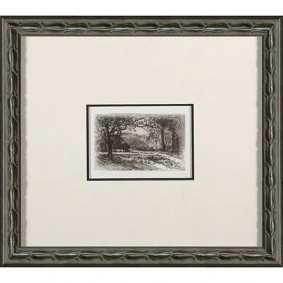 Wendover Art Group Scenic Landscape Engraving Ii - Picture Frame Painting On Paper In Black;ivory