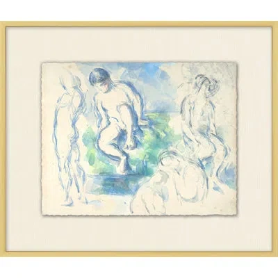 Wendover Art Group Sculpture Garden 2 - Picture Frame Painting In Blue;white