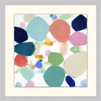Wendover Art Group Sea Glass 4 By Socal - Picture Frame Painting On Paper In Multicolor