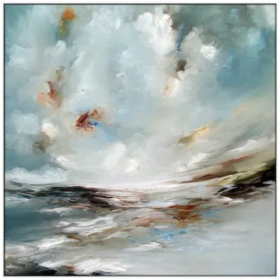 Wendover Art Group Sea Spray In Blue,white,brown