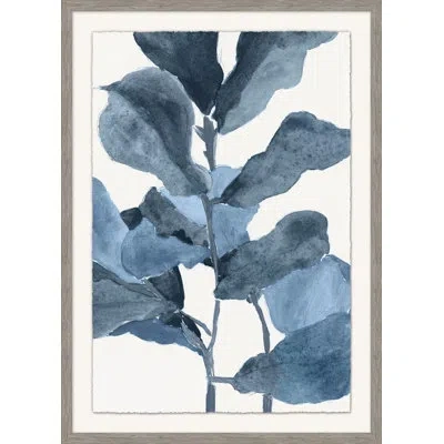 Wendover Art Group Seagrass Abstract 1 - Single Picture Frame Print On Paper In Blue,white