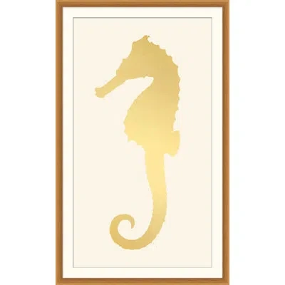Wendover Art Group Seahorse B Gl - Picture Frame Painting On Paper In Gold