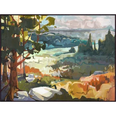 Wendover Art Group Season Transitions In Green,orange,brown,gray