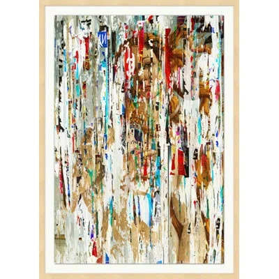 Wendover Art Group See Through By Thom Filicia - Picture Frame Painting On Paper In Brown;aqua