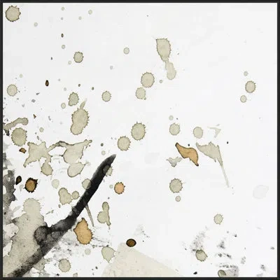 Wendover Art Group Seeing Spots By Thom Filicia - Floater Frame Painting On Canvas In Black;brown;white