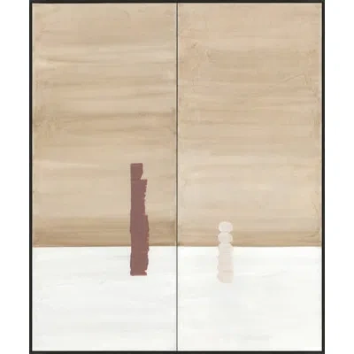 Wendover Art Group Seeking Circumstance By Lillian August - Floater Frame Painting On Canvas In Brown