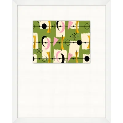 Wendover Art Group Sensational 2 By Christopher Kennedy - Picture Frame Painting On Paper In Green;pink