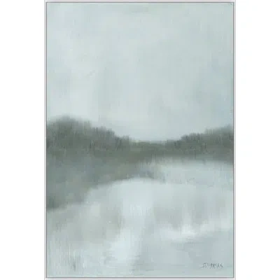 Wendover Art Group " Serene Mist " In Dark Gray,light Gray,ivory