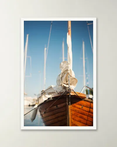 Wendover Art Group Setting For Sail Framed Giclee In Blue