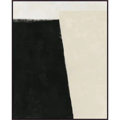 Wendover Art Group Shaded Corner 2 By Christopher Kennedy - Floater Frame Painting On Canvas In Black;gray;beige