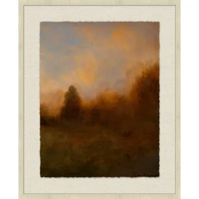 Wendover Art Group Sheapard's Meadow 2 - Picture Frame Painting On Paper In Blue;brown;yellow