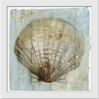 Wendover Art Group Shell Dreams I - Picture Frame Painting On Paper In Blue;gray