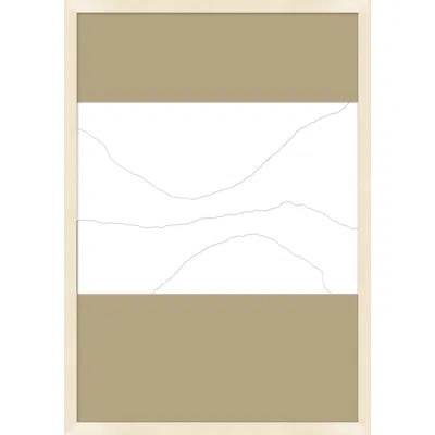 Wendover Art Group Shifting Subtleties 2 By Thom Filicia - Single Picture Frame Painting In White