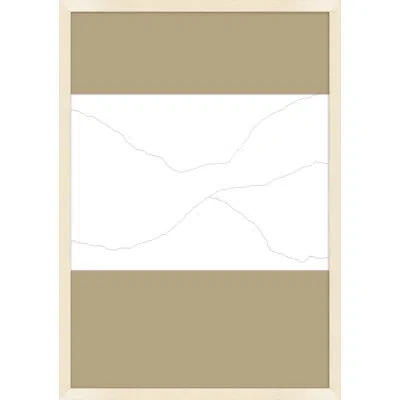Wendover Art Group Shifting Subtleties 3 By Thom Filicia - Single Picture Frame Painting In White