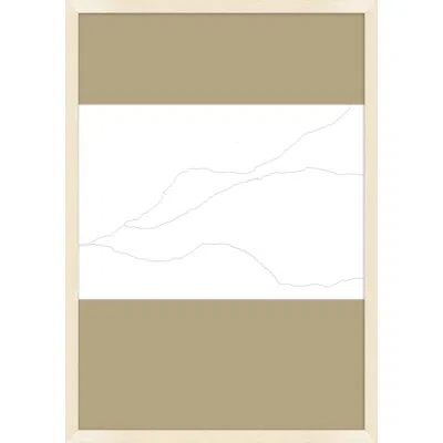 Wendover Art Group Shifting Subtleties 4 By Thom Filicia - Single Picture Frame Painting In White