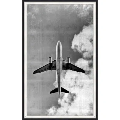 Wendover Art Group Shimmering Airplane In Black And White;gray,white