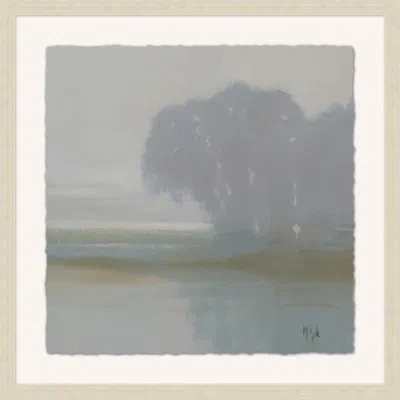 Wendover Art Group Shrouded Cypress 1 - Picture Frame Painting On Paper In Green;beige;light Gray
