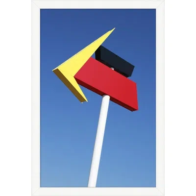 Wendover Art Group Signage Photograph 3 By Christopher Kennedy - Picture Frame Photograph On Paper In Blue;red;yellow