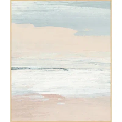 Wendover Art Group Silent Echoes 1 - Floater Frame Print On Canvas In Beige,ivory,blue