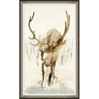 Wendover Art Group Silent Wonder 2 - Picture Frame Painting Print On Paper In Brown;white