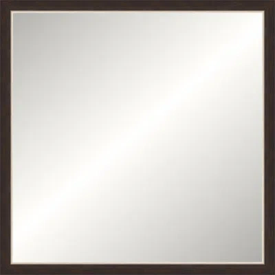 Wendover Art Group Silver And Espresso Gallery Mirror In Black