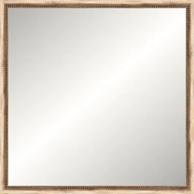 Wendover Art Group Silver Beaded Old World Mirror In Brown