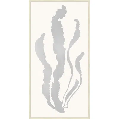 Wendover Art Group Silver Leaf Sea Grass 2 - Picture Frame Graphic Art In Gray;silver