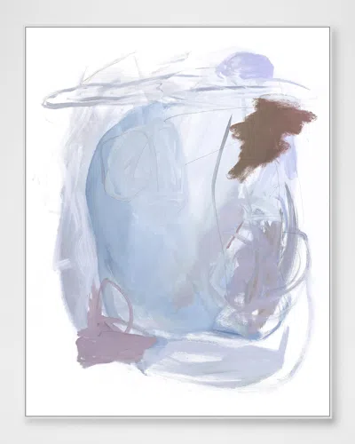 Wendover Art Group Silver Linings 1 Framed Giclee In Blue